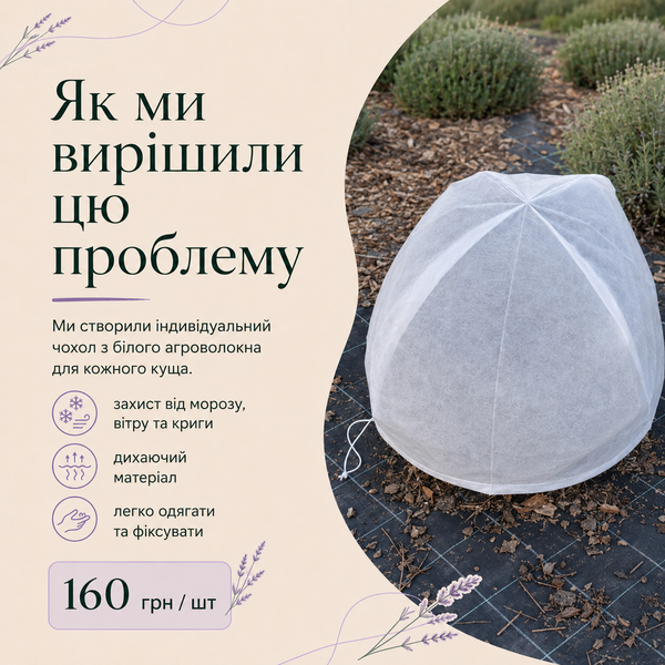 Захисний чохол для лавандину на зиму ZFSL фото